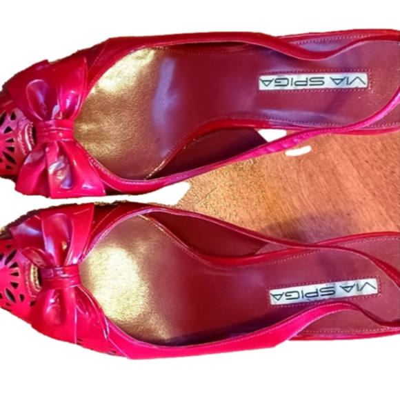 Via Spiga Shoes - Via Spiga Rose/Hot Pink 90s Slingbacks NEW without box
